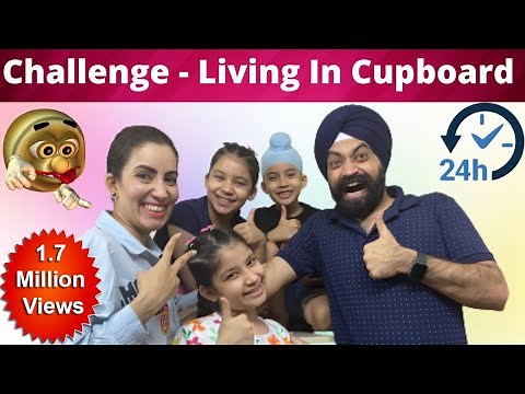 Challenge - Living In Cupboard ( Almari ) - 24 Hours | Ramneek Singh 1313 | RS 1313 VLOGS