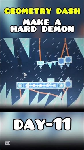 make a hard demon(day-11) #gd #geometrydash #지오메트리대시 #shorts