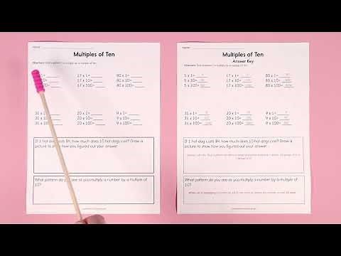 Multiples of Ten Worksheet