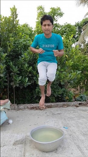 HIGHEST JUMP Slow Motion into Worlds Largest Giant Toilet Black Pool with BIG SPLASH 🚽💦😱 #shorts