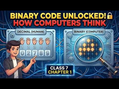 Unlock the Secret Language of Computers: Binary Explained (Step-by-Step) for Class 7 Students