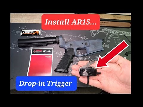 Install Trigger on AR15 - Drop in Trigger on Aero Precision Lower - Rise Armament RA 434 Trigger