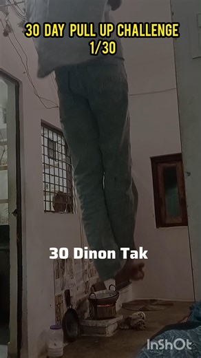 30 days pull ups challenge make 💪 muscle at home #shorts #fitness #30 days challenge