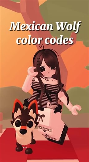 Coloring Ideas for the Mexican Wolf in Adopt Me!