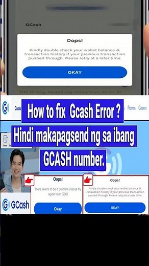 How to Fix Gcash Error " There seem to be a problem. Please try again later (500). "