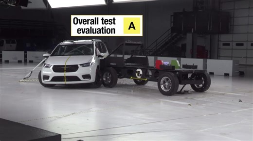 Chrysler Pacifica Rated Acceptable in the IIHS Updated Side Crash Test