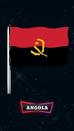 ANGOLA - National flag.
