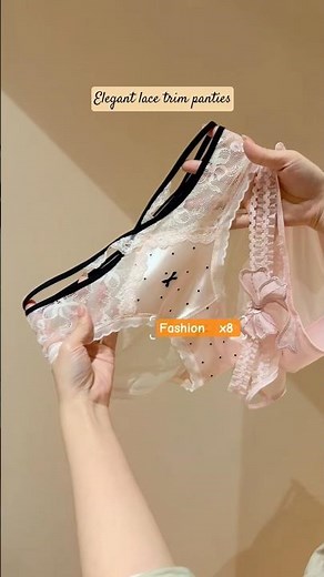 Cute Coquette Pink & Lace Panties Haul 🎀 | Aesthetic Lingerie Inspo #fashionx8