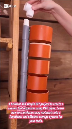 PVC Pipe Tool Organizer: The Ultimate DIY Workshop Hack! #diy #tips #tricks #lifehacks #how #howto