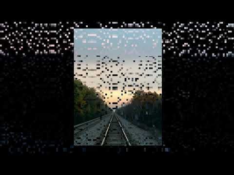 Mystery locomotive on BNSF train, 4 trains back to back, GoPro under train, drone sunset