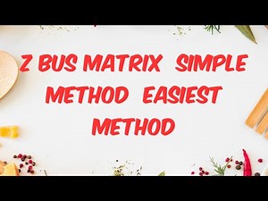 Simple method to solve Zbus matrix