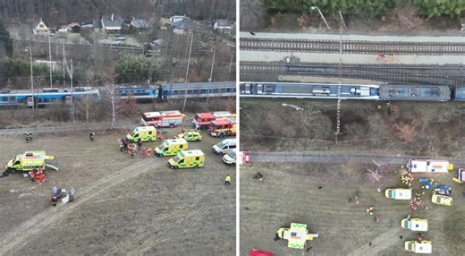 Dozens injured in Czech train collision