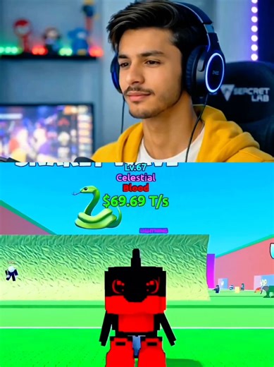 Trolling Pro in Cursed Alien Luckyblock on Roblox