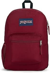 JanSport Cross Town Backpack 17" x 12.5" x 6" - Simple Bag for Everyone with 1 Main Compartment, Front Utility Pocket - Premium Class Accessories - Russet Red