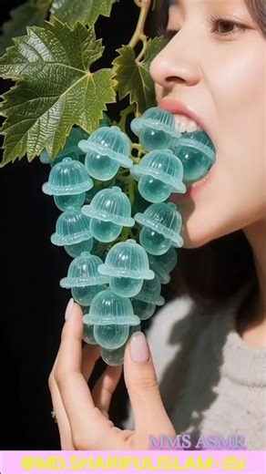 EXTREME Soft & Crunchy GRAPE ASMR 🤯#shorts #fyp #reels#ai
