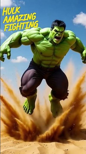 The Incredible Hulk: Desert Leap ExplosionEpic Cinematic Render – 8K Ultra-Realstic