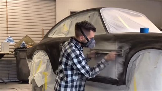 @trueblox on Instagram: "This quick video is blocking Glasurit polyester primer with 220 grit. Step one was 100 grit. 220 grit is a very important step, as it’s the step that really dials everything in. 220 will always pick up very subtle things 100 grit didn’t. Be very mindful that you’re actually correcting the things it’s picking up, rather than just sanding the guide coat off. In this situation, you can see there was an area on the fender that was showing up as a little bit low. I didn’t jus
