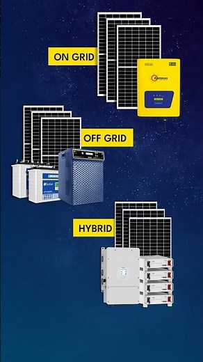 On Grid Vs Off Grid Vs Hybrid Solar System | Solar Panels For Home