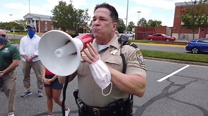 The Office of Stafford County Sheriff Sheriff David Decatur prayed with protesters. "It is very, very important for you all to know that your Sheriff's office cares about you, we love you. I know you don't hear that very often from law enforcement but we do care deeply about you and we are here with you." https://bit.ly/3dlCuI5 | ABC 13 - WSET