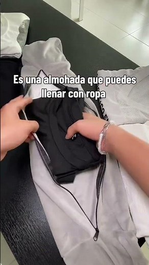 La almohada de viaje que te ahorra el cobro de equipaje extra #travel #viajes #viral