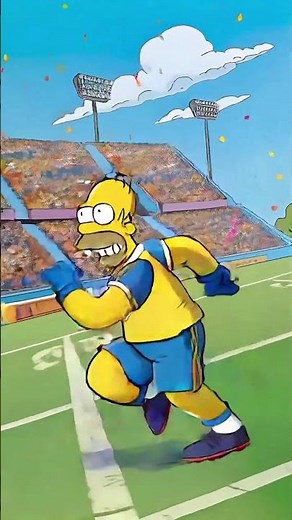 Homer Simpson Plays Football Like a Pro! 🏈 | Funny Simpsons Animation