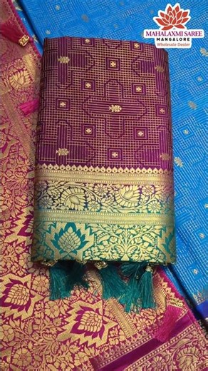 Soft Silk Saree Collection 🛍️ New Saree Video ✨ Mahalaxmi Saree Mangalore 📍🛍️