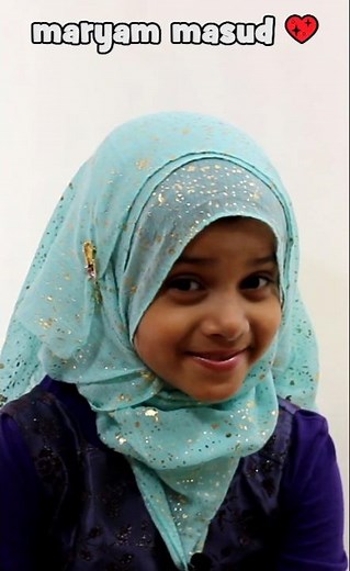 🥰 little Maryam Masud at the age of 7 | A symbol of humbleness and content even in her mis-chief