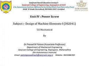 Force Analysis of Acme or Trapezoidal Thread and Collar Friction Torque