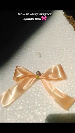 How to Make a Perfect Ribbon Bow🎀 | Easy Tutorial for - Beginners #RibbonBow #DIYTutorial#BowMaking