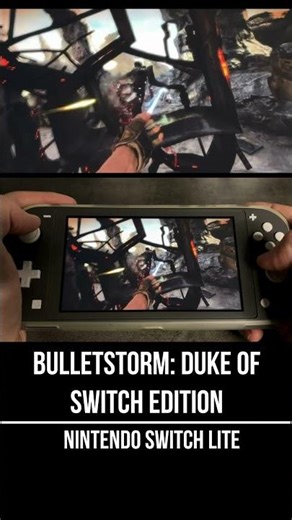 Bulletstorm: Duke of Switch Edition Nintendo Switch Lite Gameplay