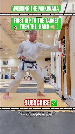 Bare knuckle karate style training with a “Makiwara” board