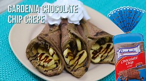 Enjoy your day with the easy-to-make chocolate chip crepe using Gardenia Chocolate Chip Loaf! | Gardenia Philippines