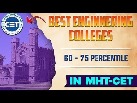 Best Engineering Colleges List For 60 - 75 Percentile In MHT CET 🔥