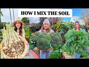 How to Mix the soil for Vegetable garden! Perfect for raised bed and Containers.
