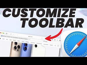 How to Customize Safari Browser's Toolbar in macOS Tahoe