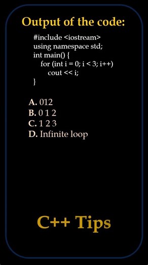 for loop in c++ based : output of #coding #cpp #programming