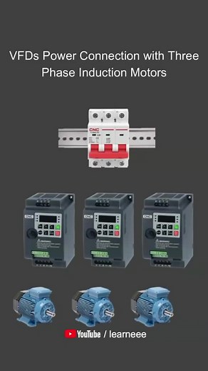 #Electrical Controlling three phase induction motors with variable frequency drives (VFDs)