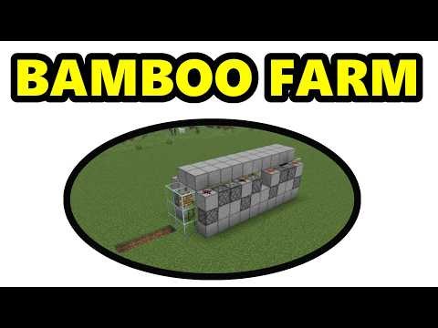 NEW UPDATE Minecraft 26.1.2 Bamboo Farm Tutorial | Easy Automatic Bamboo Farm