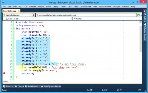 Sự khác nhau giữa char[] và string?