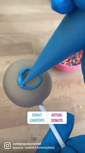 8.5K views · 50 reactions | Donut Cakepops or actual donuts?! For me, it’s actual donuts to eat and donut Cakepops to make  It never gets old creating these little guys and now they are available to customize and order on our site! #cakepops #cakepopsbyrachel #donuts #donutcakepops #donutlover #bakingreels #tutorialreels #foodreels | Cakepops by Rachel | Facebook