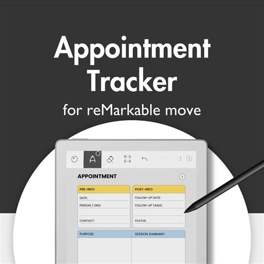 Appointment Log Template for Remarkable Move, Templates for Remarkable, Doctor Appointment Tracker Meeting Note Template Doctor Visits - Etsy