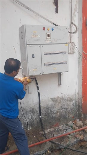 440volts electric panel installation work #wiring #electrical #440 #generator #electrician #panel