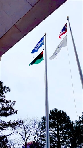 The Pan-African Flag was raised in front of One Government Center this week in recognition of Black History Month! The ethnic flag represents people of African decent and black nationalism for communities with African heritage. The tri-colored flag of red, black and green represents the blood shed in the struggle for freedom and liberation, the people of African ancestry, and the rich and verdant vegetation and natural wealth of Africa. Happy Black History Month! #BlackHistoryMonth #toledoohio #