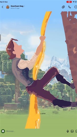 Gowtham Nag Gurram on Instagram: "Tangled in Instagram new feature the one which created the trend 💕 #artist #digitalart #instagram #drawings #doodle #tangled #kingdomdance"