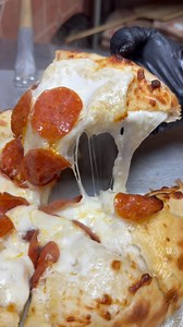 9.7K views · 735 reactions | It’s called a Cheese Lava Pie for a reason FILLING: mozzarella, provolone, feta, parmesan | Burattino Brick Oven Pizza | Facebook