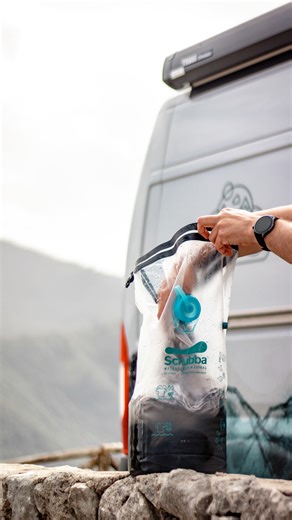 6.9K reactions · 12 shares | Living on the road means rethinking laundry - @reiseschnauze shows it’s possible 狀✨ No washing machine? No problem. Minimal water, zero electricity, clean clothes anytime - right when you need them ⛰️ Scrubba makes it that easy. #vanlife #travelhack #outdooradventure #mountainlife #scrubbabag #sustainabletravel #adventuregear #travelessential #travelwithscrubba #wanderlust #minimalisttravel #laundrytime | The Scrubba Wash Bag | Facebook