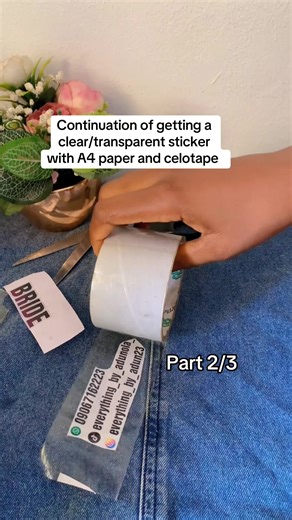 Creating Clear Stickers with A4 Paper: Part 2