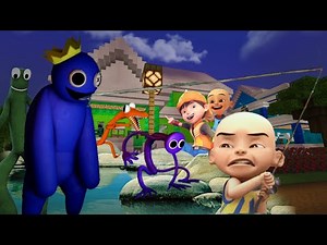 Upin ipin dan Boboiboy Memancing Monster Rainbow Friends di Kampung Durian Runtuh