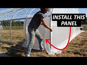 How to Install Greenhouse Plastic Corner Wind Panels