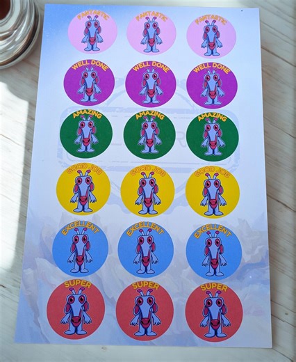 Alien 'moan' Reward Stickers for Teachers Classroom Praise Sticker Sheet Olliverse Series 1 - Etsy